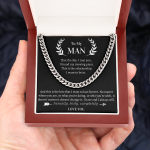Cuban Necklace Gift for him - I have and I always will,  honestly, truly, completely