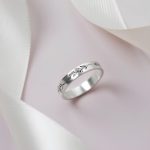 Personalized Birth Flower Ring – Engraved Stainless Steel Family Keepsake